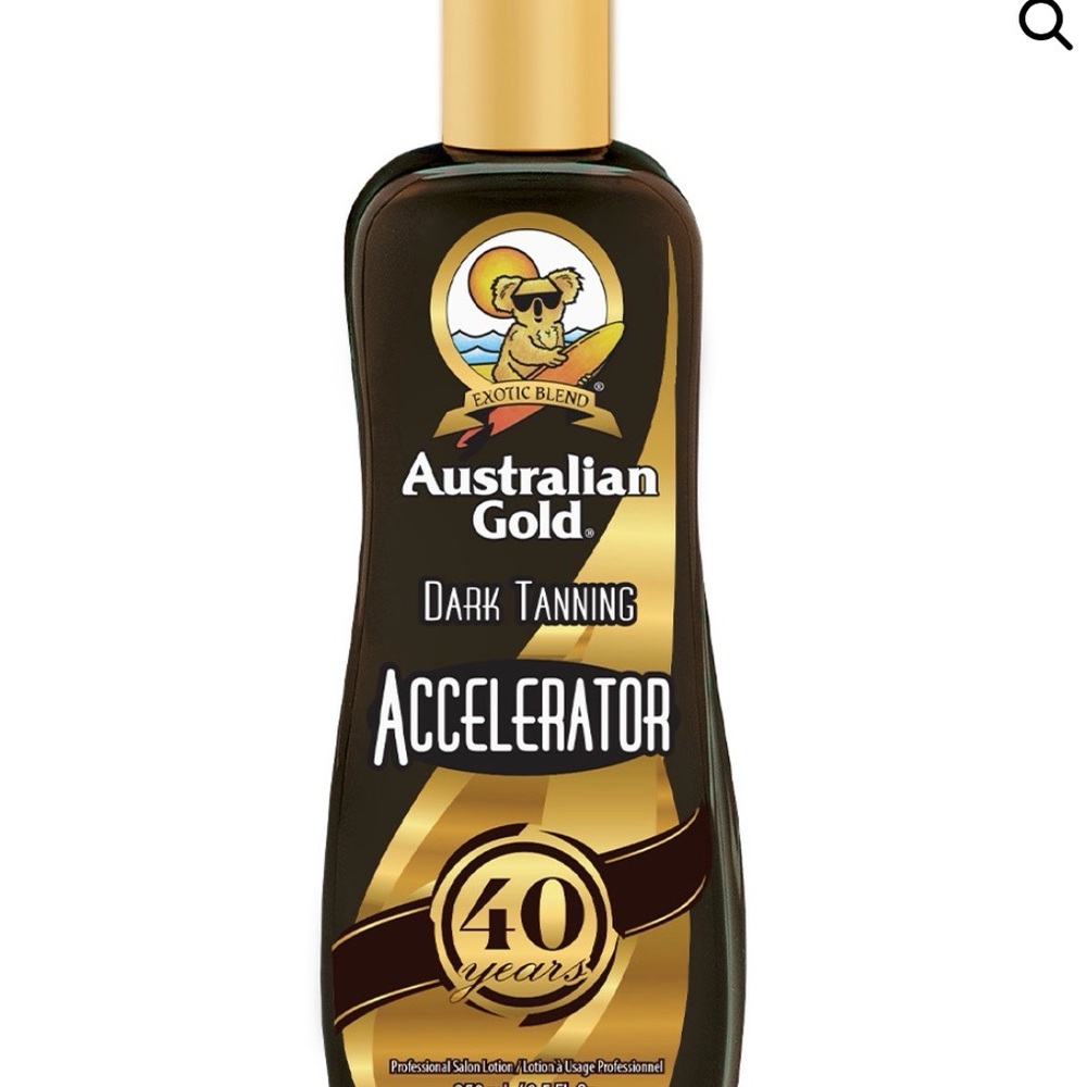 Australian Gold Dark Tanning Accelerator - Brown & Gold Bottle